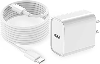 Fast iPhone Charger, 10FT Long iPhone Fast Charger Cord Apple MFi Certified Apple Adapter 20W Type C USB C Wall Charger Block + 10 Foot Lightning Cable Compatible with iPhone 14/13/12/Pro/Max/SE/iPad