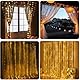 WEARXI Lichterkette, 3×3m 300 LED Lichtvorhang, 8 Modi LED Lichterkette Vorhang für Innen & Außen, Lichterkette für Outdoor, Zimmer, Party, Balkon deko, Weihnachtsdeko(Warmweiß)