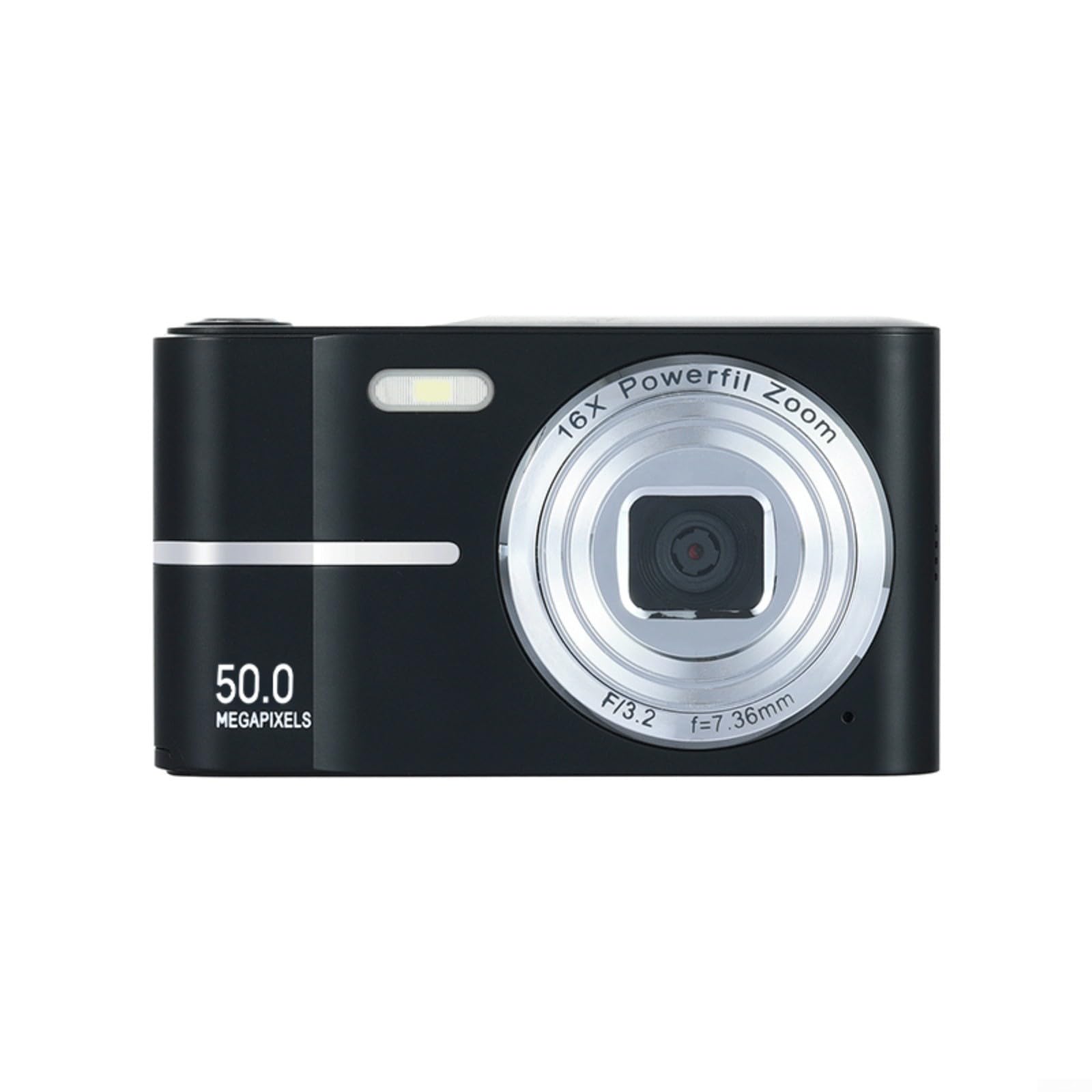 Cámara digital 4K compacta para vlogs y selfies con batería Tipo C, negra 8
