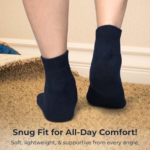 Image of Ankle Socks for Men|Sneaker Socks Breathable Socks for Loafers|Athletic Running Socks Gym Everyday Sock|6 Pairs