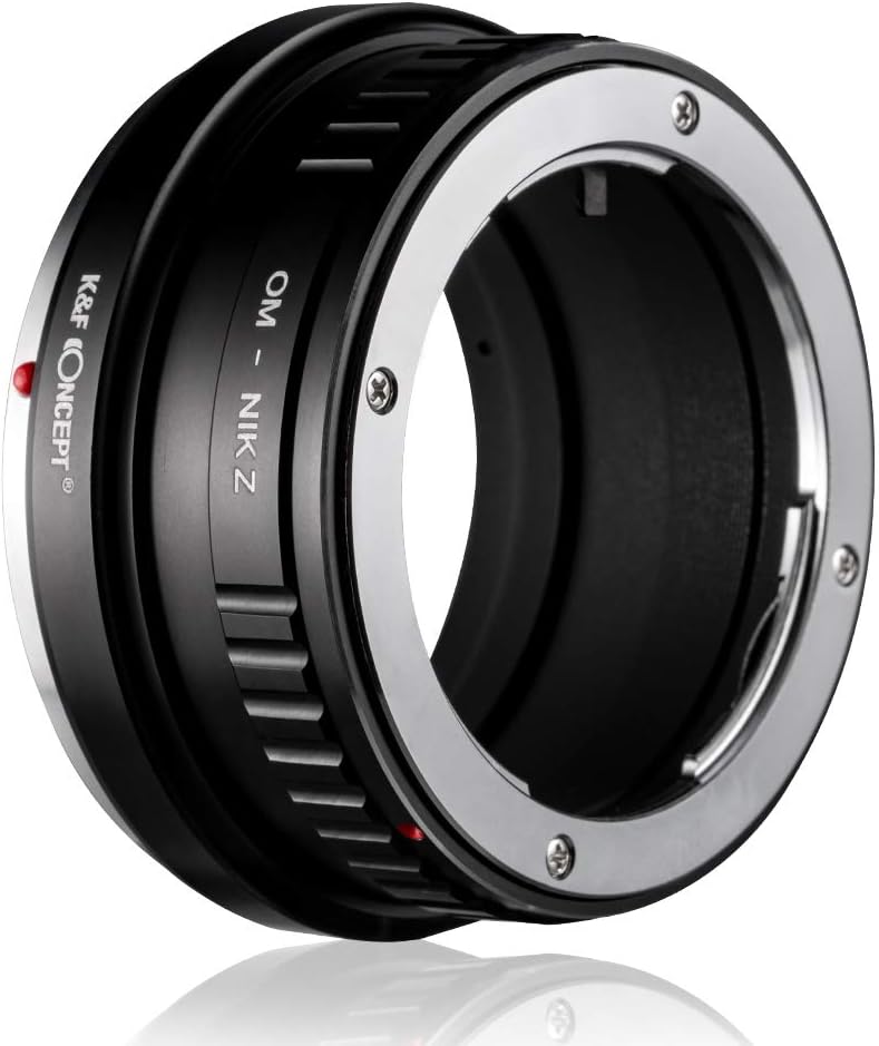 K&F Concept Lens Mount Adapter for Olympus OM Mount Lens Compatible with Nikon Z6 Z7 Camera