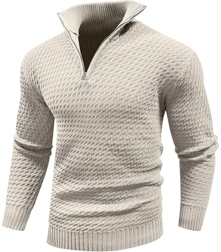 Pulls pour Homme avec Col Montant Genfien : Restez au Chaud Tout l'Hiver avec Style