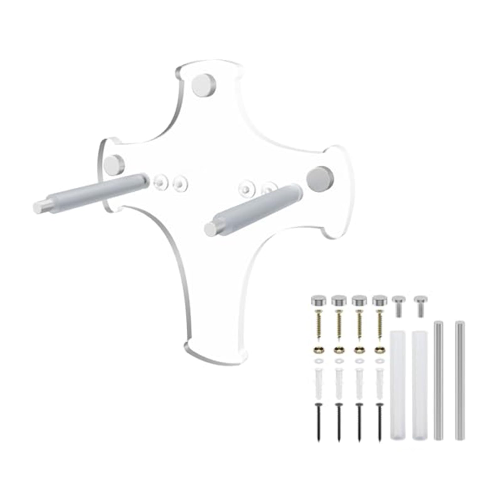 HENYGEN Modern Acrylic Wall Mount Display for Swords and Collection Cutter Stand Modern Shelf Wall Mounted Stand Sturdy Rack Stylish Storage