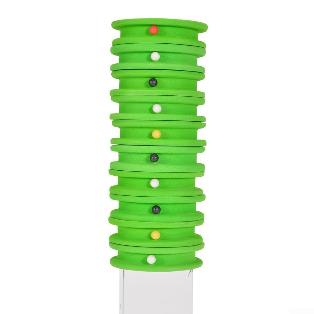 Carp Fishing Rig Winders Line Leader Storage,EVA Spooler Plate Hook Organizer Set,10Pcs Multicolor Foam Winding Tools,65X17mm(Green)