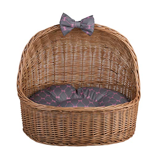 Panier pour chien rose e-wicker24 contre les allergies - 3