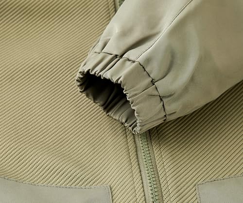 Men's Casual Bomber Jacket with Zipper Pockets Comfortable and Trendy Lightweight Design4