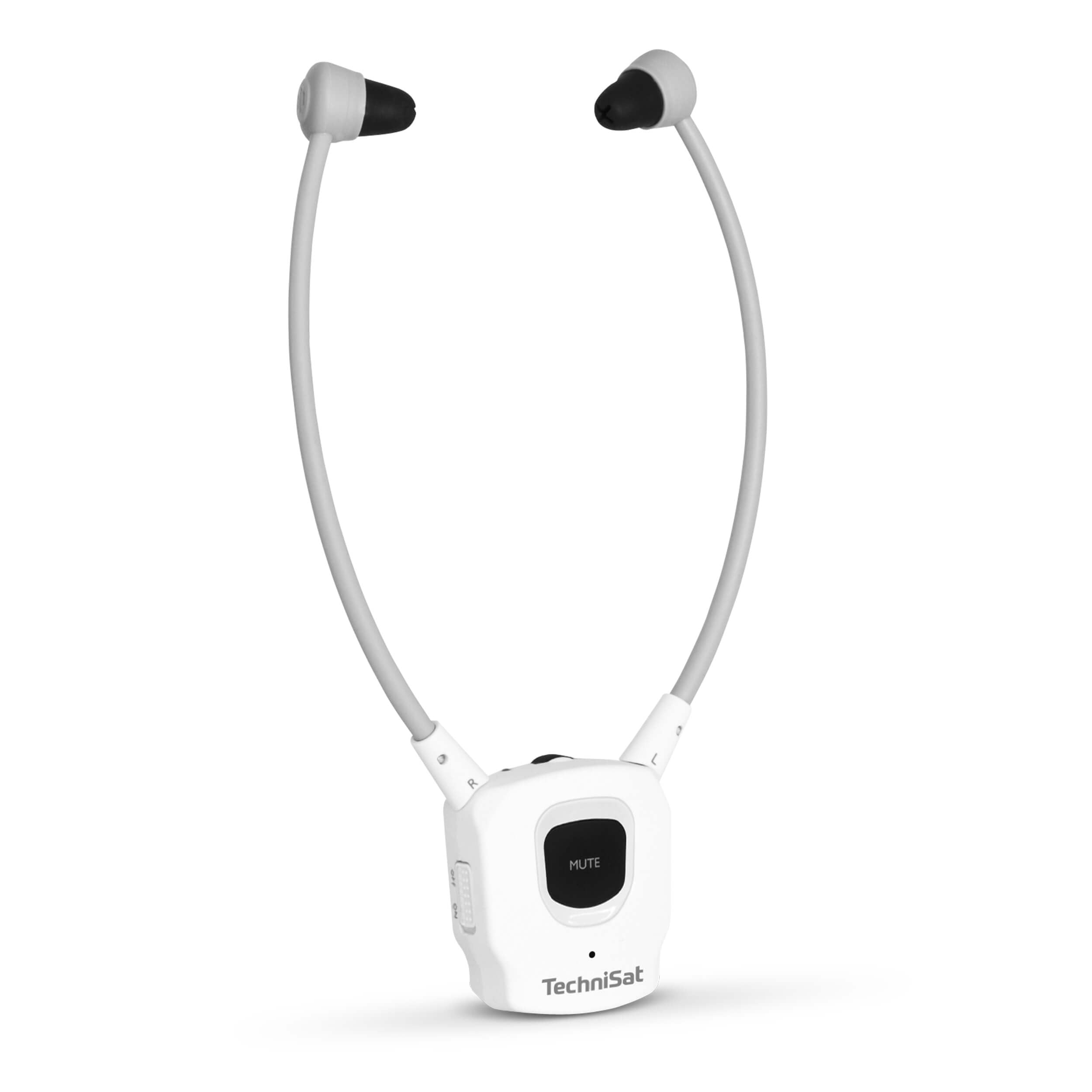 TechniSat STEREOMAN ISI 3 – Cuffie (secondo auricolare, senza fili stereo con batteria, senza trasmettitore, solo compatibile con STEREOMAN ISI 3) bianco