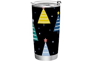 Black Bottle Brush Christmas Tree Tumbler: A Festive Sip of Cheer