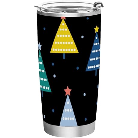 Black Bottle Brush Christmas Tree Tumbler: A Festive Sip of Cheer