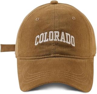COTIDI Gorra Hombre 100% Algodón Béisbol Ajustable Colorado