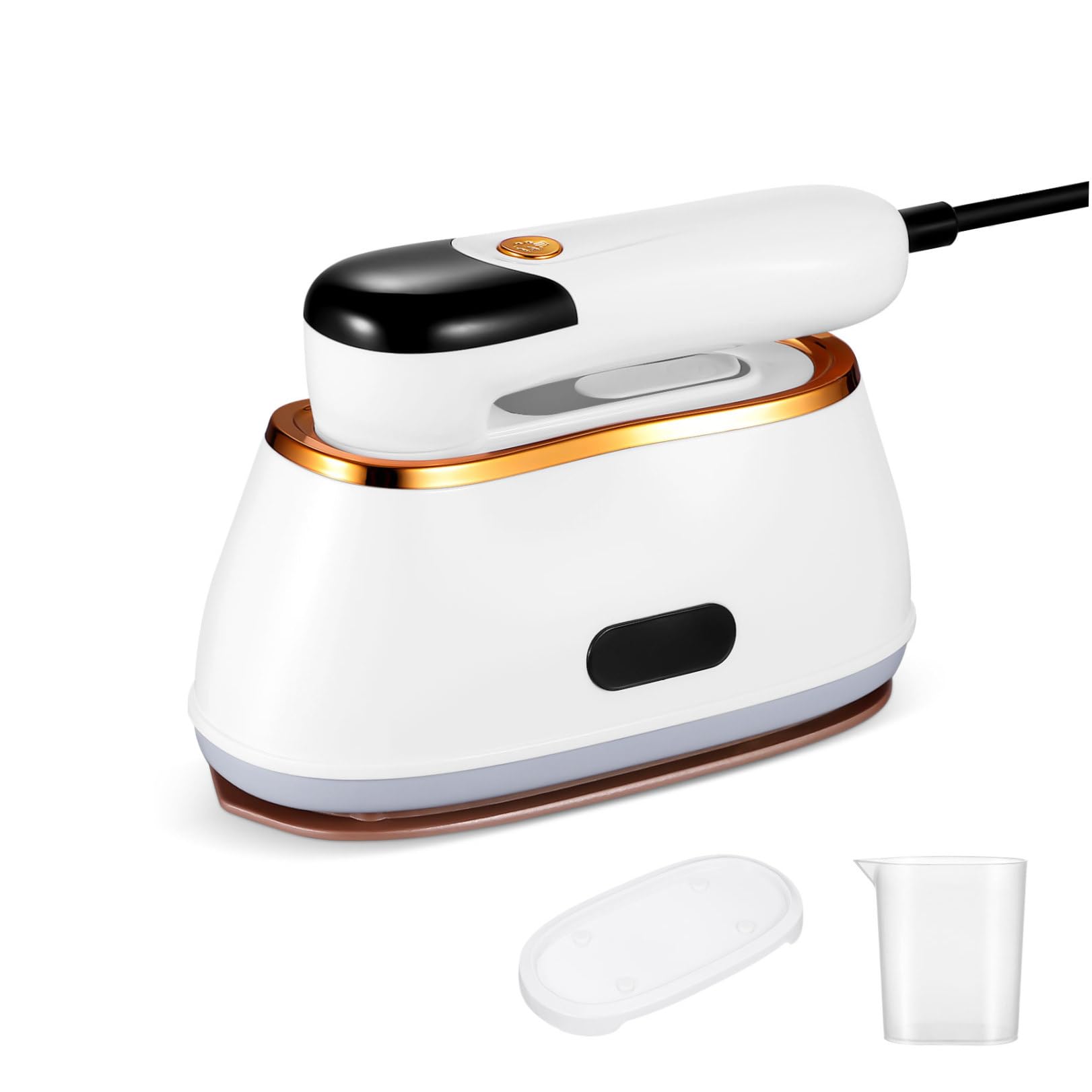 EXCEART Máquina de Planchar de Mano Plegable para Ropa, de Ropa Portátil, 180ml, Abs, 4 Modos, Mango Giratorio 180°, Blanco, para Viaje y Planchado