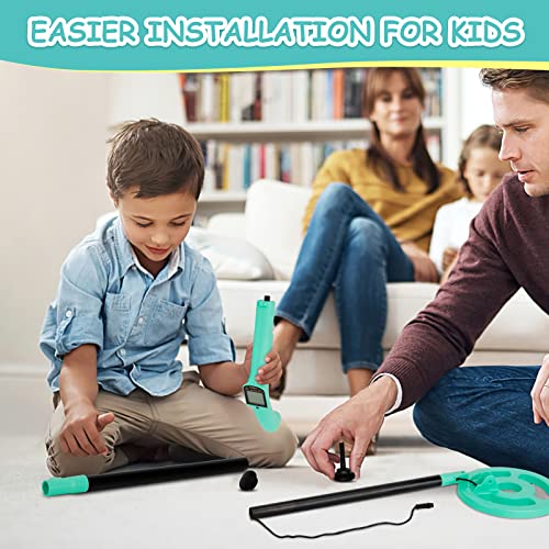 Image of OMMO Metal Detector, Adjustable 27.5 inch-37.8 inch Metal Detector for Kids with Intuitive LCD Display, Lightweight Kids Metal Detectors with 6 inch Search Coil for Exploration Hiking