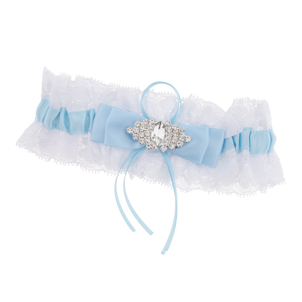 elbme Women Girls Satin Ribbon Lace Flower Garter Thigh Ring Applique Party Accessories-picture-29