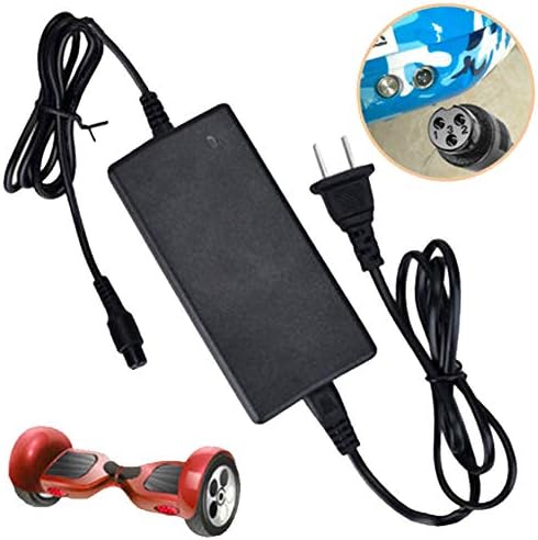 Hendont Power Adapter Charger for Smart Self Balancing Scooter Cost-Effective US Universal Power Adapter Charger for Electric Scooter (1X)