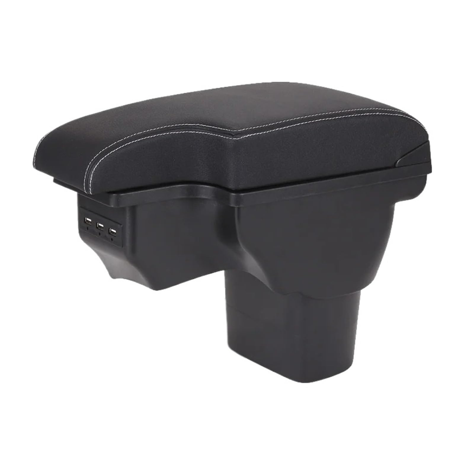 Umdjju A3 Black White 3Usb For Nissan For Juke 2010-2019 Armrest Box Car Accessories Interior Details Storage Usb Car Centre Console Armrest Box(A3 Black White 3Usb)