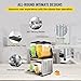 VEVOR Commercial Slushy Machine, 15Lx2 Food-Grade PC Tank, 1000W 110V, Stainless Steel Margarita Smoothie Frozen Drink Maker, Slushie Machine for Supermarkets Cafes Restaurants Bars