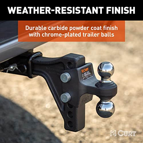CURT 45935 Adjustable Trailer Hitch Ball Mount with Dual Ball, 2" Shank, Up to 15,000 lbs by CURT - Used condition - Image 7