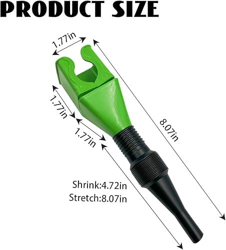Miniatura 2 de AICEL Embudo retráctil de combustible automático, 5 piezas de embudo flexible de plástico para automóviles y motocicletas, embudo de boca ancha