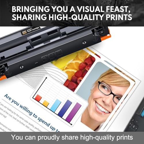 Image of 410A Toner Cartridges 4 Pack High Yield M477fnw M452dn M477fdw | Replacement for HP 410A 410X Use with HP Color Pro MFP M477fnw M477fdw M477fdn M452dn M452dw M452nw Printer (with Chip -BCYM)