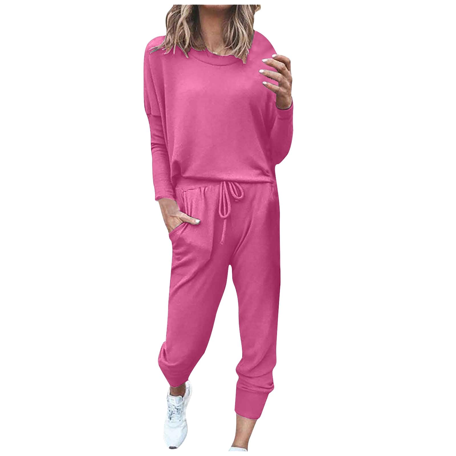 Générique Tuta da donna, set sportivo, da donna, elegante e chic, per autunno, inverno, abbigliamento casual, per abbigliamento casual