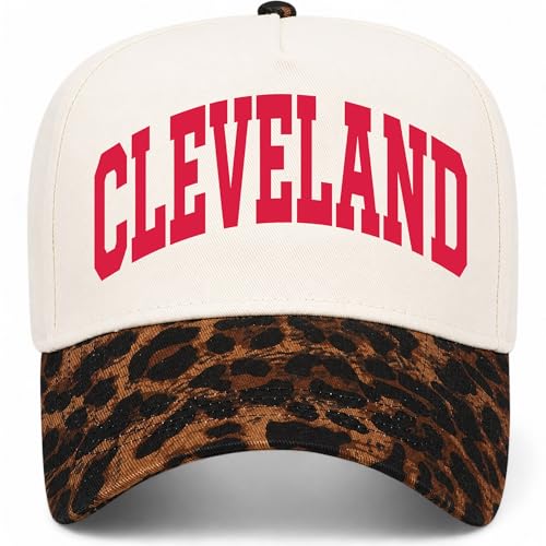 Cleveland Collegiate Hat (US Alpha One Size Leopard/Natural)