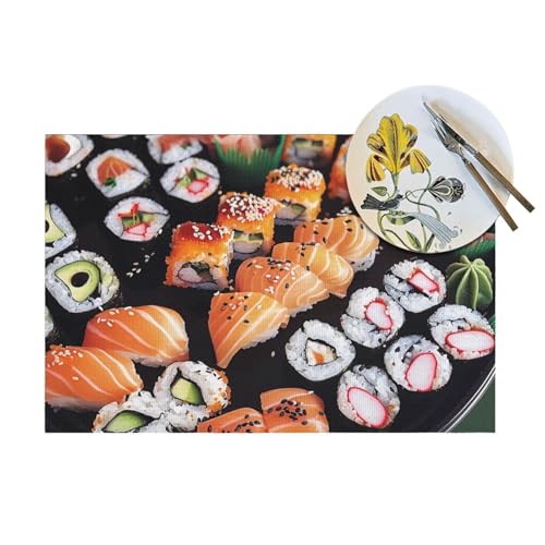 Set de table Sushi en PVC chic et lavable pour sublimer vos repas
