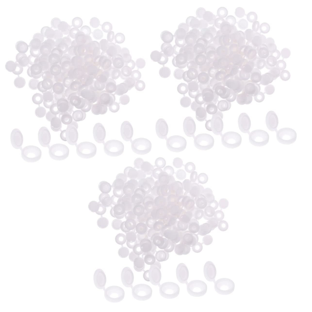 VILLCASE 300pcs Screw Caps for Tapping Screws Decorative Hinged for Furniture Kitchens Material Neat Finish Easy Installation Versatile Use