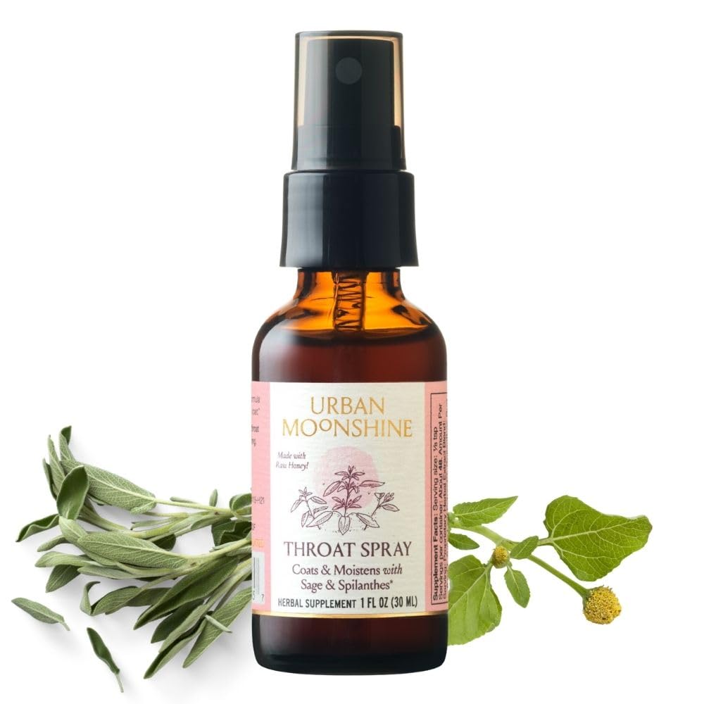 Amazon.com: Urban Moonshine Throat Spray | Organic Herbal First