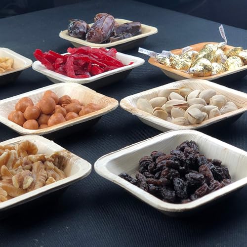 Bols en feuille de palmier compostables et solides pour repas - 3