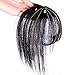 Produktbild Homeofying Mode 3D Air Fringe Ultradünne Nahtlose Fake Bang Perücke Haarverlängerung Haarteil Stirn Skimming Ordentlich Stirn Pony Air Bangs Schwarz