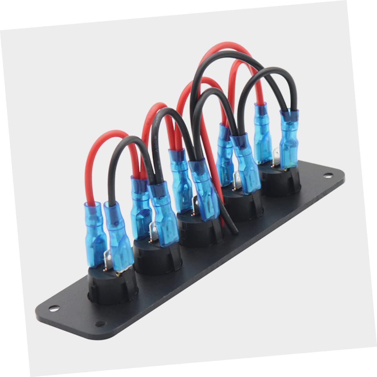 5 Gang Car Marine Panel 12v Rocker Toggle Switch Led Light High Performance Replace Your Old Panel