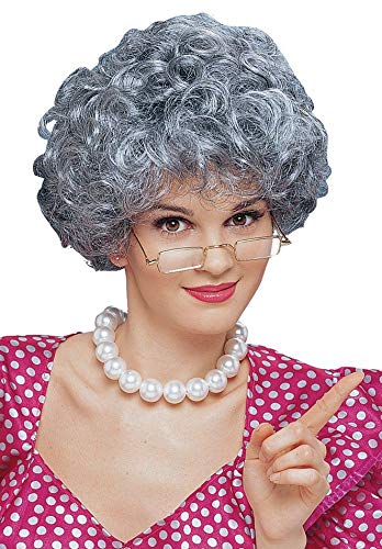 Western EraKalam Style Hair wig with Black-Grey Hairs for Costume Party, Theme Party, Cosplay, Fancy Dress, Function