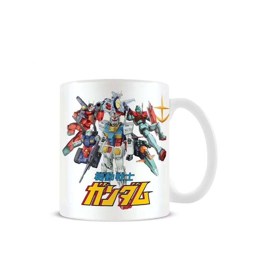 Pyramid InternationalGundam Mug (Mobile Weapons Design) 11oz Ceramic White Mug, Coffee Mug & Large Mug in Presentation Gift Box - Official Gundam Merchandise