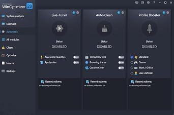 WinOptimizer 28 - More control, security, and power for your PC