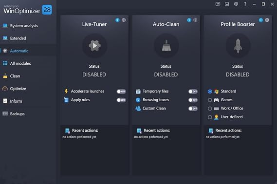 WinOptimizer 28 - More control, security, and power for your PC