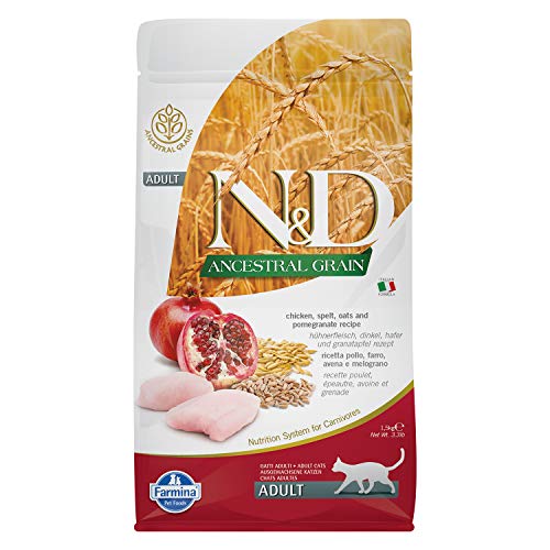N&d low grain N&D Low Grain con Pollo y Granada Seca Gato 1,5 kg Multicolor, Única 1500 Unidades