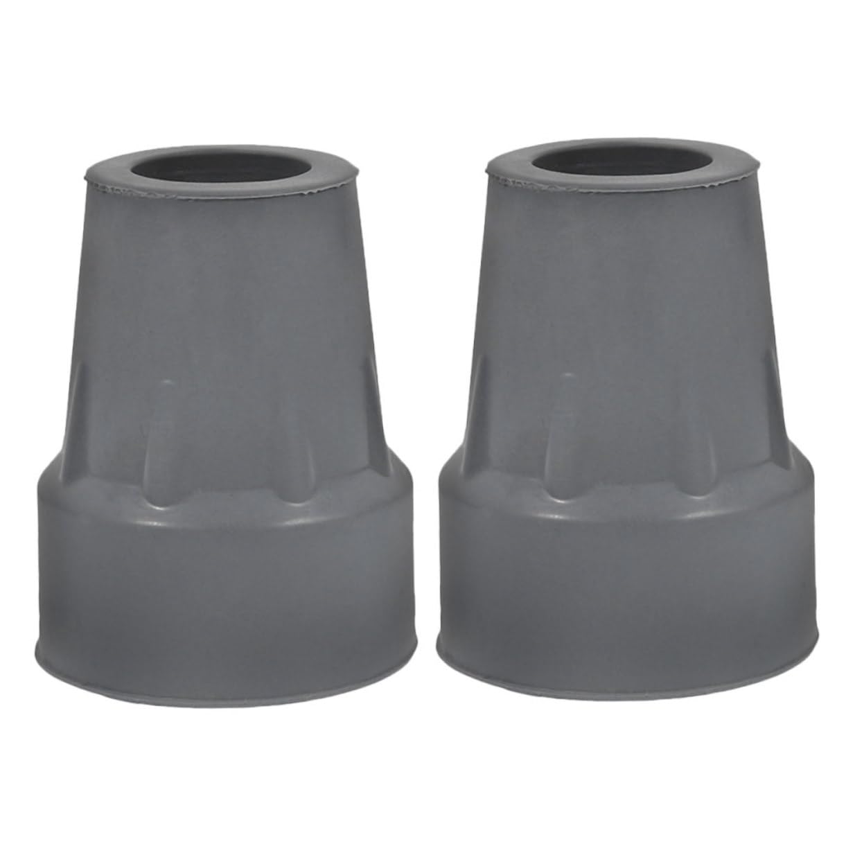NULYLU 2pcs Rubber Crutch Tips for The Disabled Non-Slip Replacement Covers for Walking Sticks and Canes Shock Absorbing Replacement Rubber Cane Tips