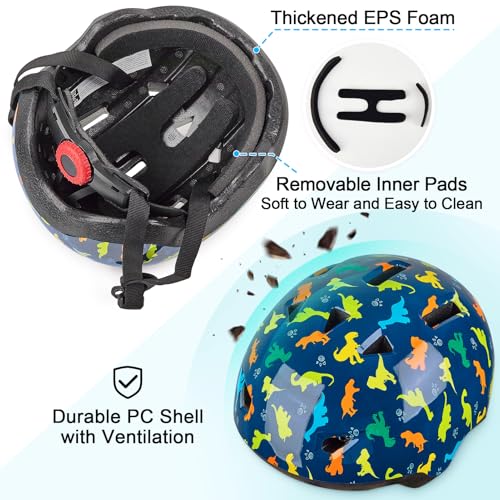 image for Lemmeko Toddler Helmet, Baby Infant Kids Bike Helmet for Kids Age 1-3/