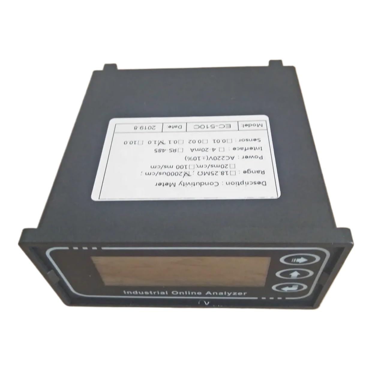 Leitfähigkeitstester, Messgerät, Analysator, industrieller Controller mit 5 m Sensorbereich, 20us, 20 ms, 4000us/cm, mit Relais (Size : 0-20ms 1.0 sensor)