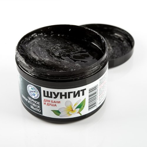 Shungite Bath Black Soap, 500 G/ 17.63 Oz (Fratti)