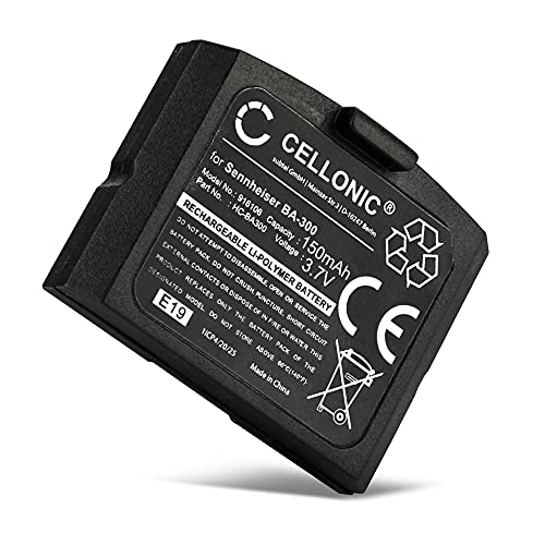 CELLONIC 1x Batterie pour Casque Micro Compatible avec Sennheiser RI 840 (Set 840 TV), RR 4200 (RS 4200 II), RR 4200, BA 300 - (150mAh, 3.7V)