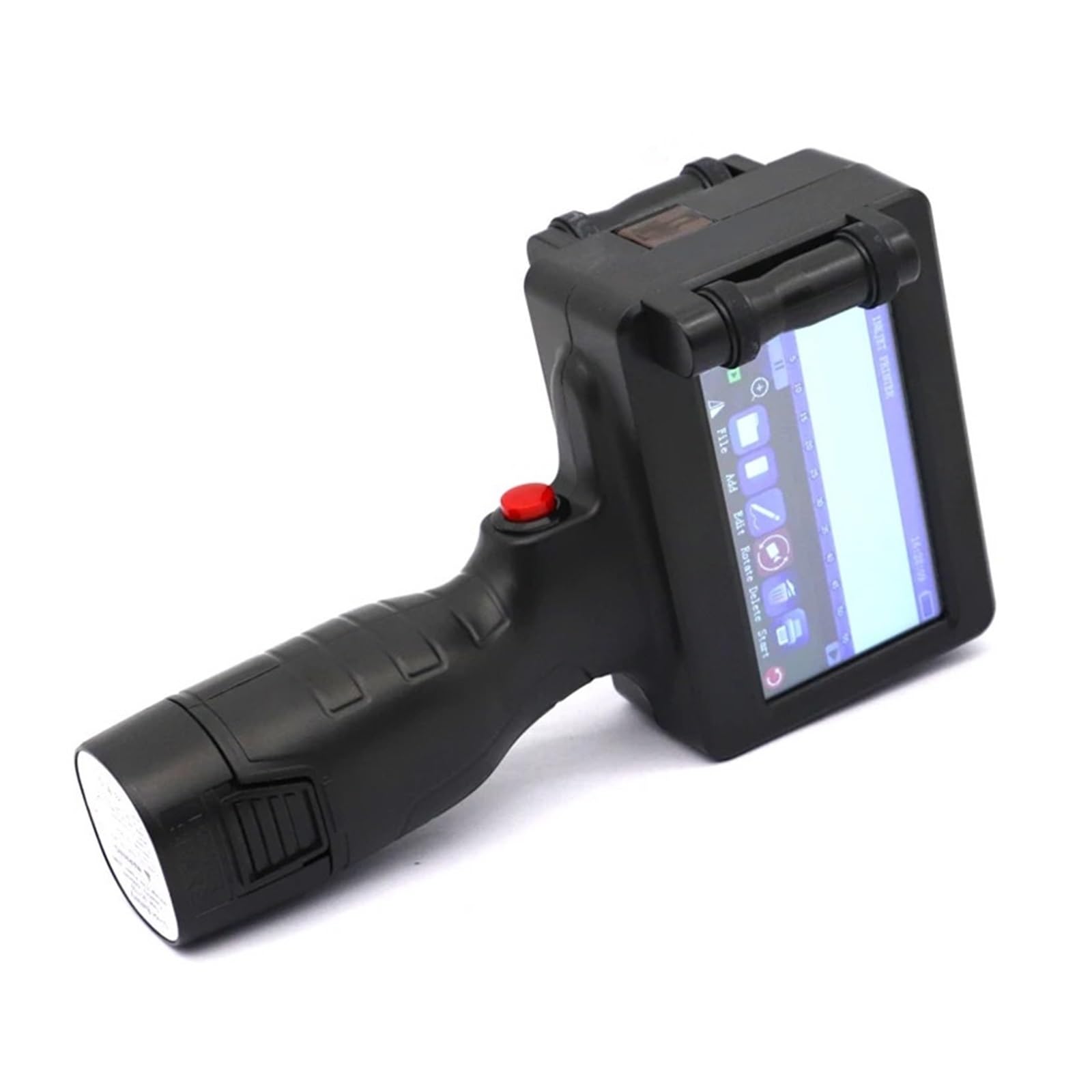 Stampante a getto d'inchiostro portatile da 12,7 mm 2588+ for codice a barre QR Data Numero Logo Data di scadenza Su Cartone, Legno(1 Printer 1cartridge)