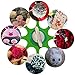 STSTECH Pompom Maker for Fluff Ball on Hats Gift Box,Plush Toy Decoration, Pom Pom Knitting Loom Kit for DIY Wool Yarn Crochet Craft Tool 4 Sizes,Set of 8