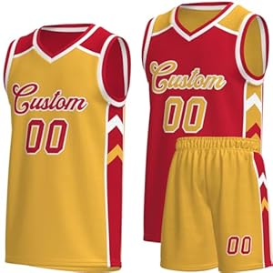 Custom Reversible Basketball Jersey for Men/Youth – Personalize Printed Team Uniform,Printed Team Name Number Logo