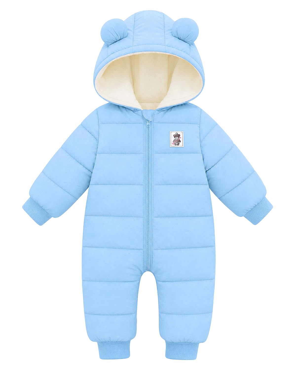 WYTbaby Traje de nieve para bebé con capucha