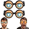 SHFOUZY Winking Glasses - Blink & Wink Novelty Blinking Glasses, Funny Sunglasses for Adults - The Ultimate Selfie Accessory (2Pcs-Black)