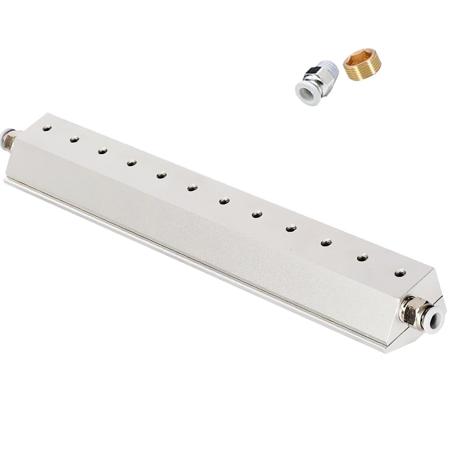 Soplador de cuchillo de aire, hoja neumática de aluminio para eliminación de polvo con interfaz de rosca de 1/4 pulgadas para una eliminación eficiente del agua y el polvo