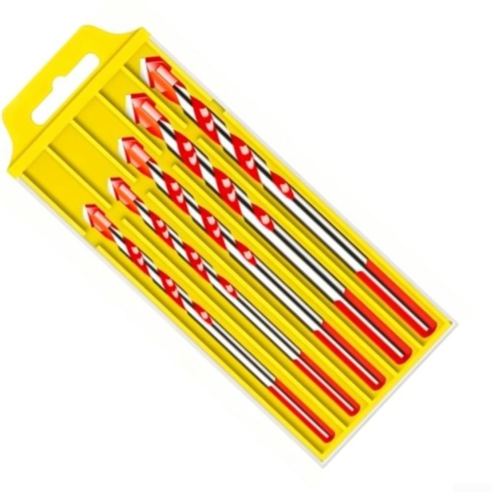 Juego Brocas para azulejo Vidrio Hormigón Porcelánico Punta Triangular