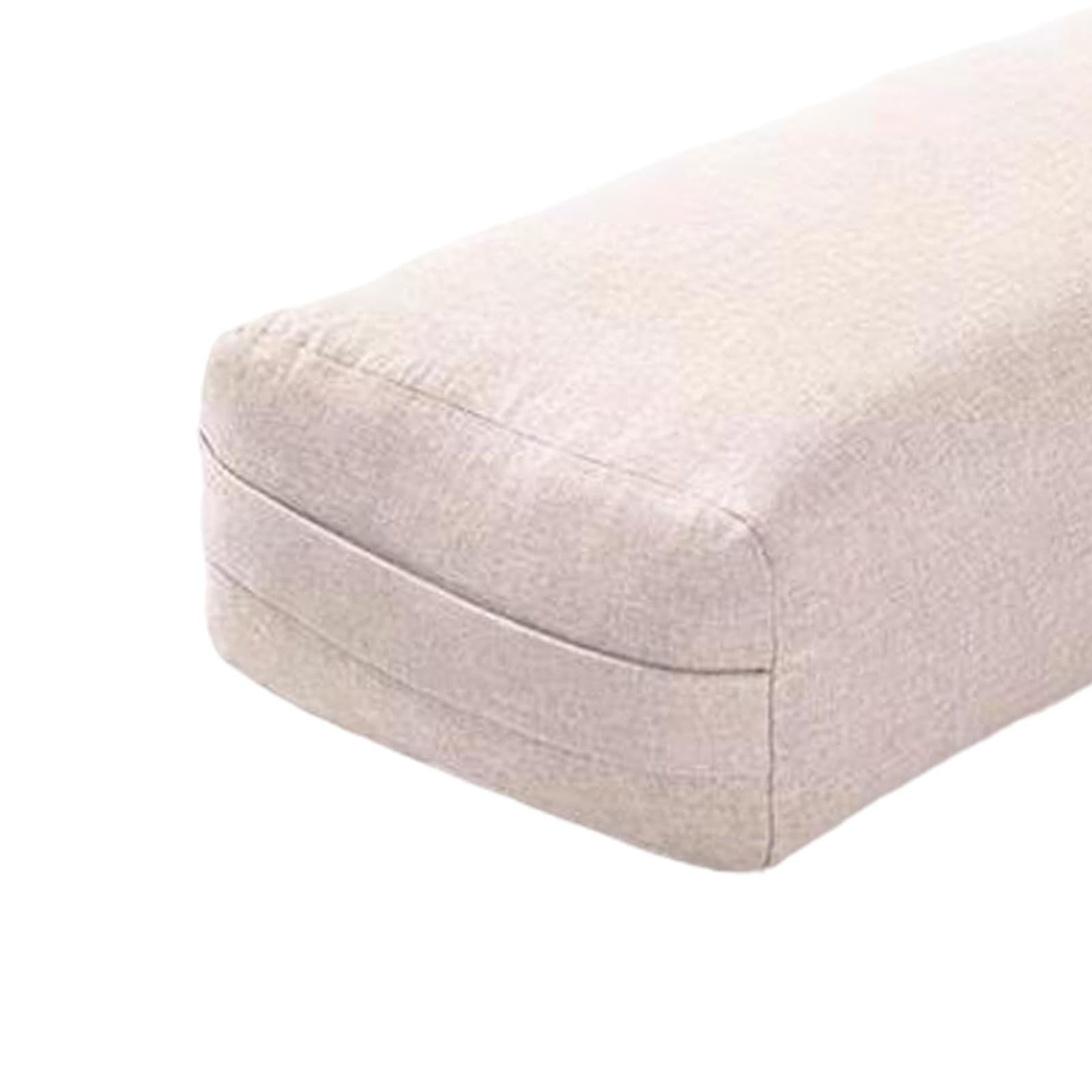 Amagogo Yoga Bolster Kissen Rechteckig Abnehmbarer Bezug Yoga Komfort Kissen mit Tragegriff Yoga Kissen