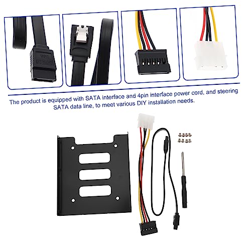 DIYEAH Hard Drive Mounting Bracket Computer Chassis Ssd to Drive Bay Converter to Conversion Bracket for Desktop - Image 9